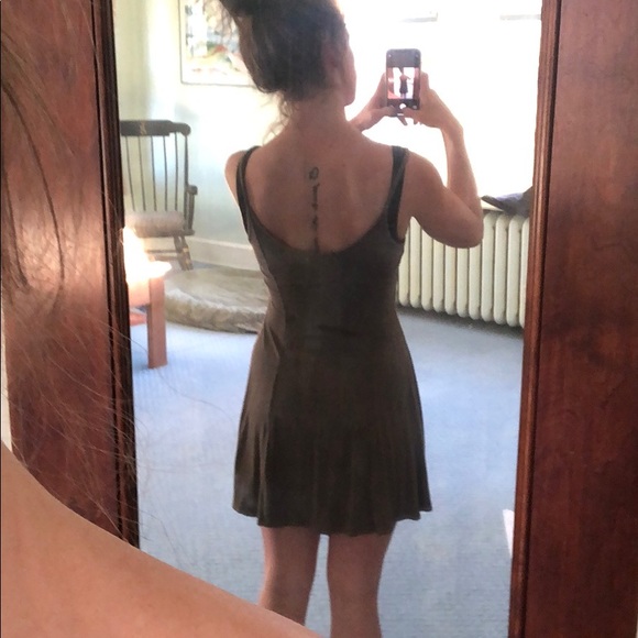 F21 army green spaghetti strap dress size small - Picture 3 of 3